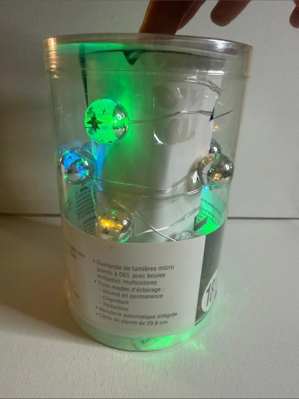 Ashland Silver Mirrored LED Ball String Lights